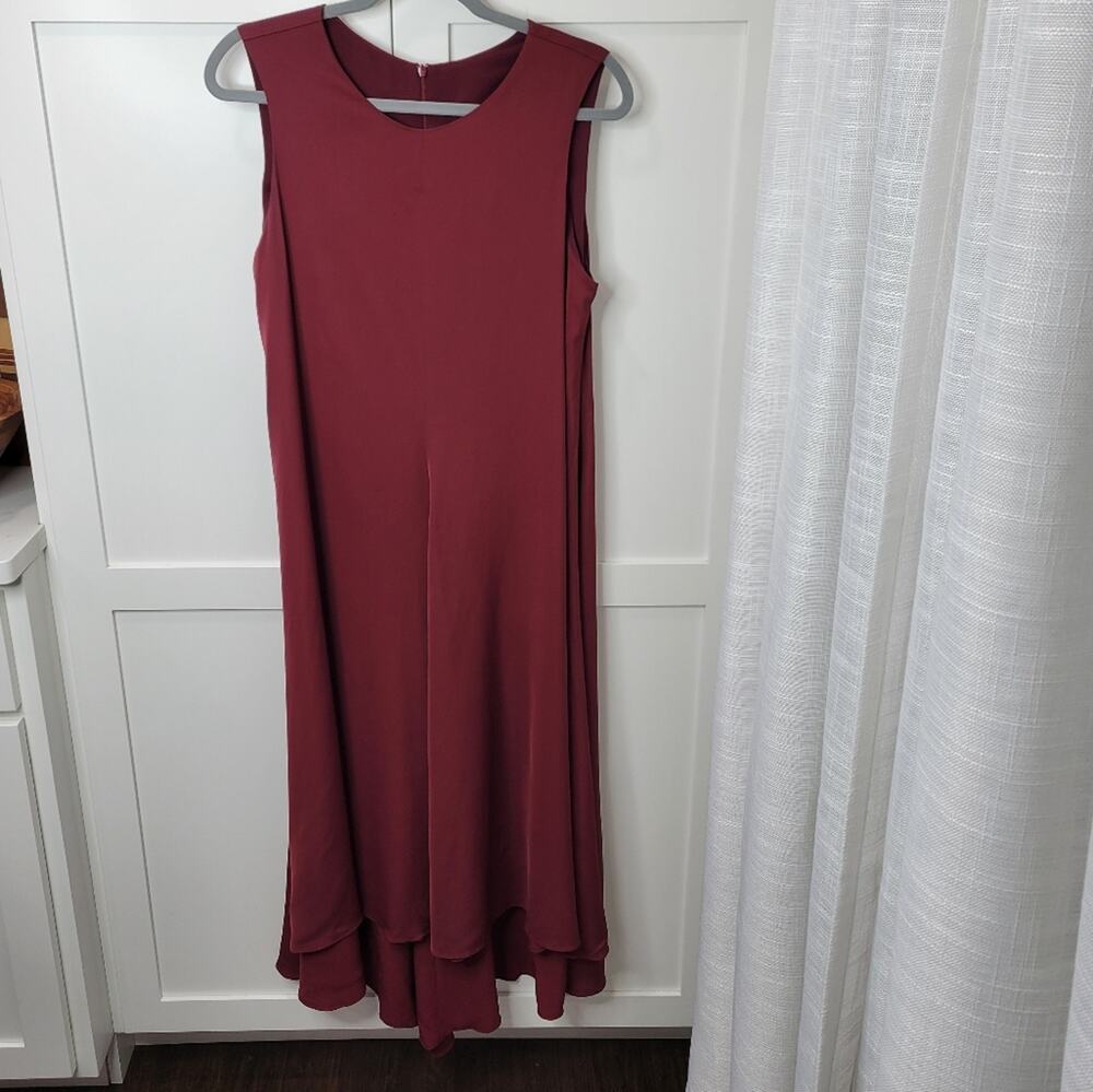 Uma | Raquel Davidowicz Sleeveless Asymmetrical High low Hem Maxi Dress Size Med